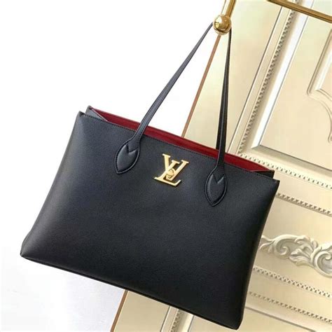 lv lockme shopper bag|lockme leather handbags.